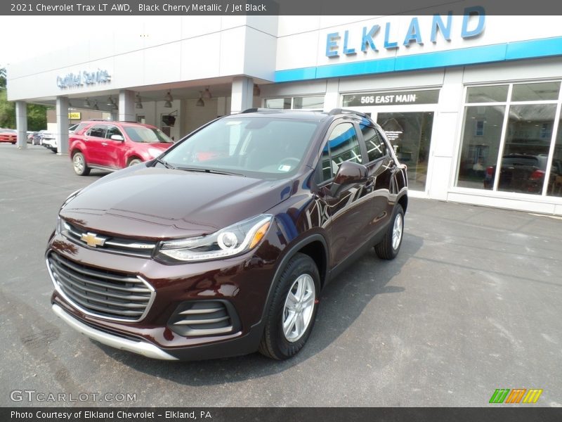 Black Cherry Metallic / Jet Black 2021 Chevrolet Trax LT AWD