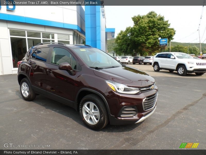 Black Cherry Metallic / Jet Black 2021 Chevrolet Trax LT AWD