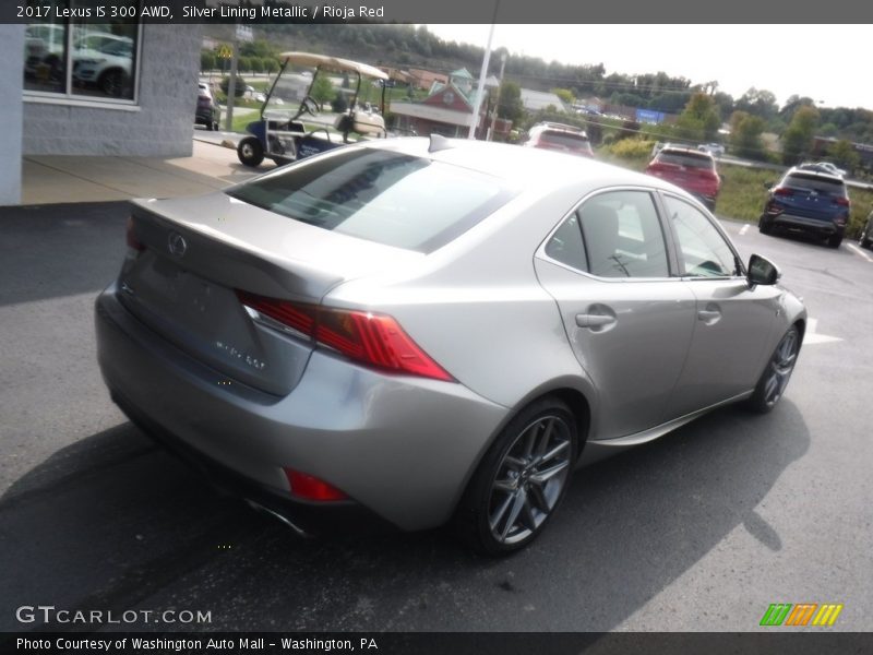 Silver Lining Metallic / Rioja Red 2017 Lexus IS 300 AWD