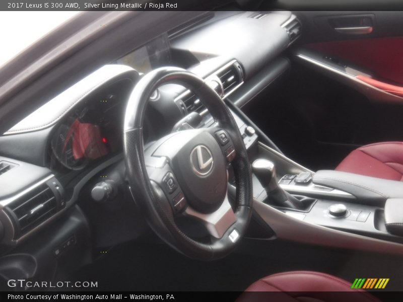 Silver Lining Metallic / Rioja Red 2017 Lexus IS 300 AWD