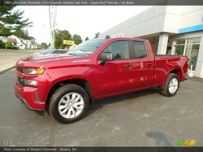 Cajun Red Tintcoat / Jet Black 2020 Chevrolet Silverado 1500 Custom Double Cab 4x4