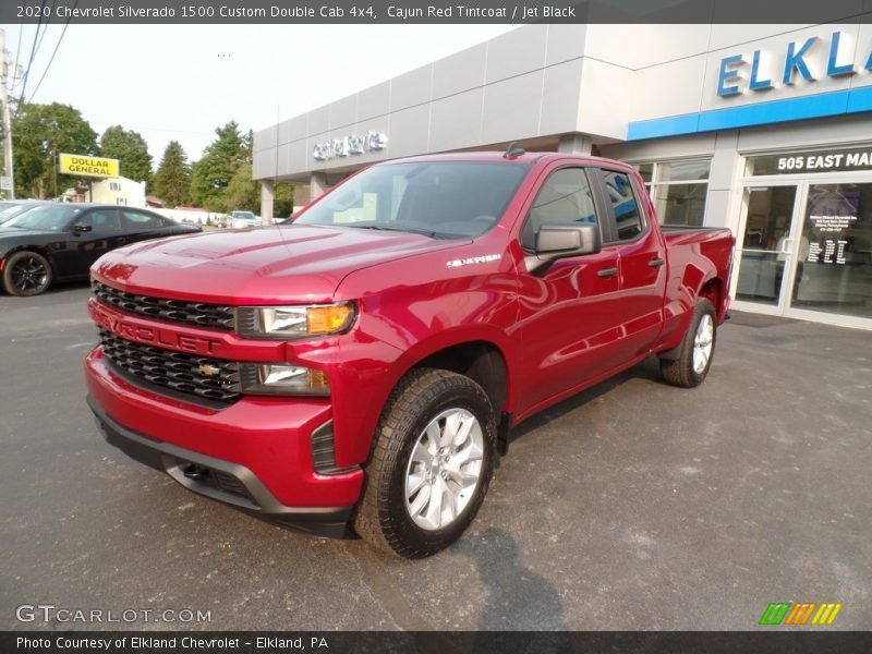 Cajun Red Tintcoat / Jet Black 2020 Chevrolet Silverado 1500 Custom Double Cab 4x4