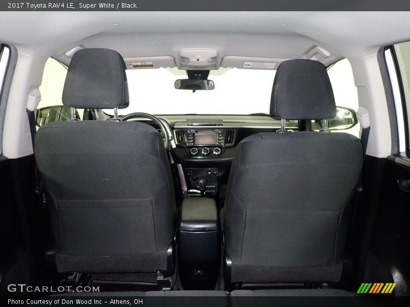 Super White / Black 2017 Toyota RAV4 LE