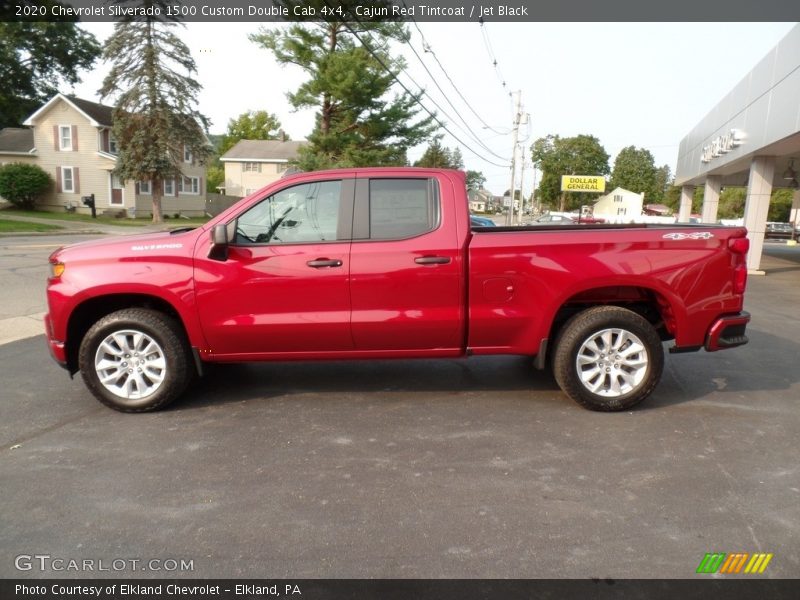 Cajun Red Tintcoat / Jet Black 2020 Chevrolet Silverado 1500 Custom Double Cab 4x4