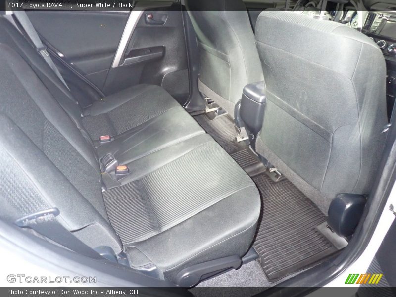 Super White / Black 2017 Toyota RAV4 LE