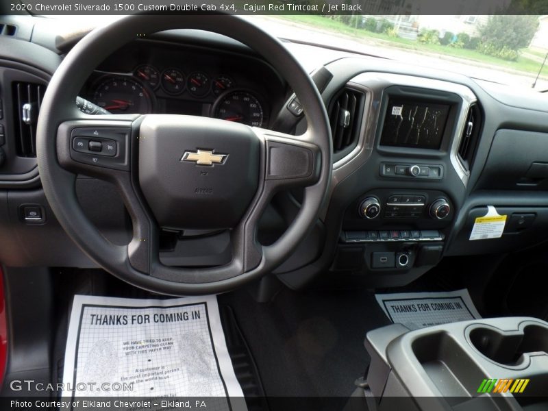Cajun Red Tintcoat / Jet Black 2020 Chevrolet Silverado 1500 Custom Double Cab 4x4