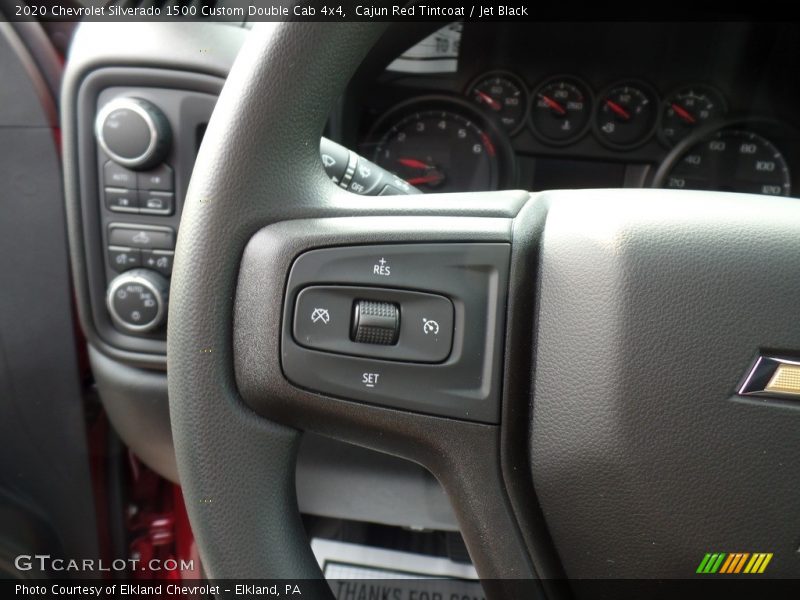 Cajun Red Tintcoat / Jet Black 2020 Chevrolet Silverado 1500 Custom Double Cab 4x4