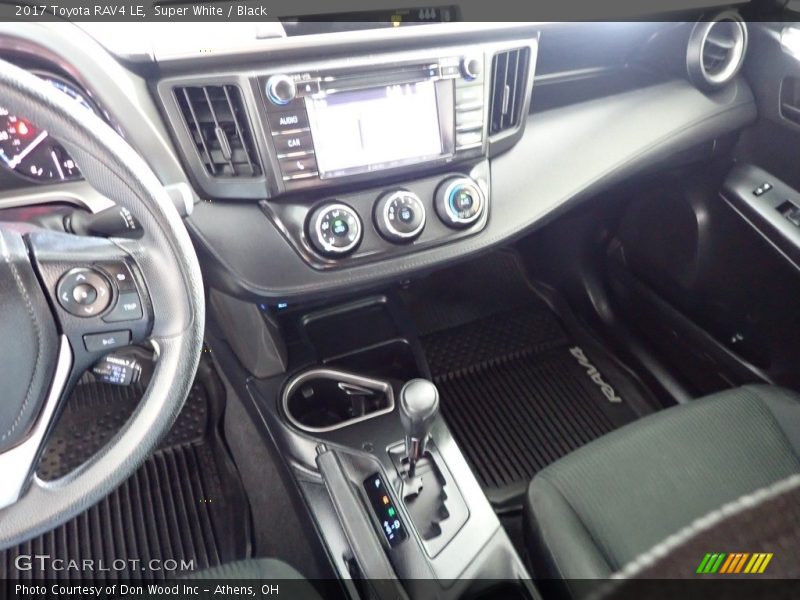 Super White / Black 2017 Toyota RAV4 LE