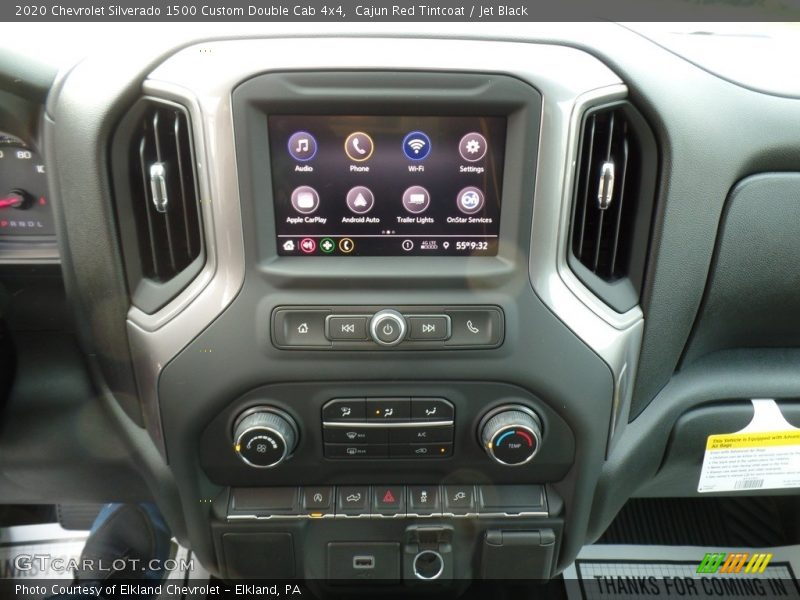 Cajun Red Tintcoat / Jet Black 2020 Chevrolet Silverado 1500 Custom Double Cab 4x4