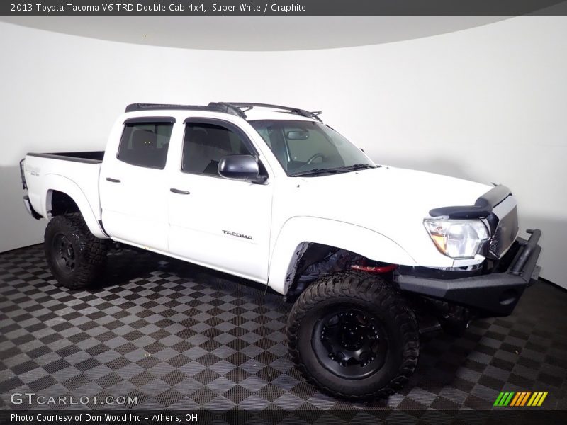 Super White / Graphite 2013 Toyota Tacoma V6 TRD Double Cab 4x4