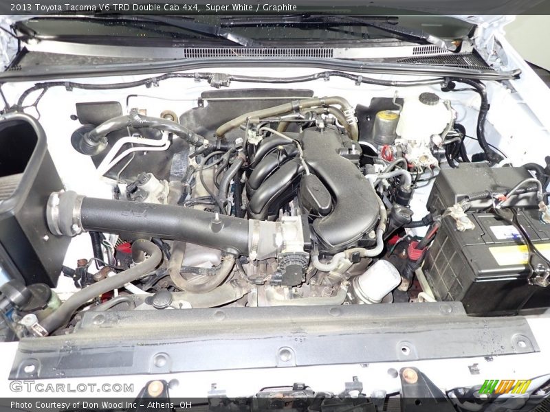 Super White / Graphite 2013 Toyota Tacoma V6 TRD Double Cab 4x4