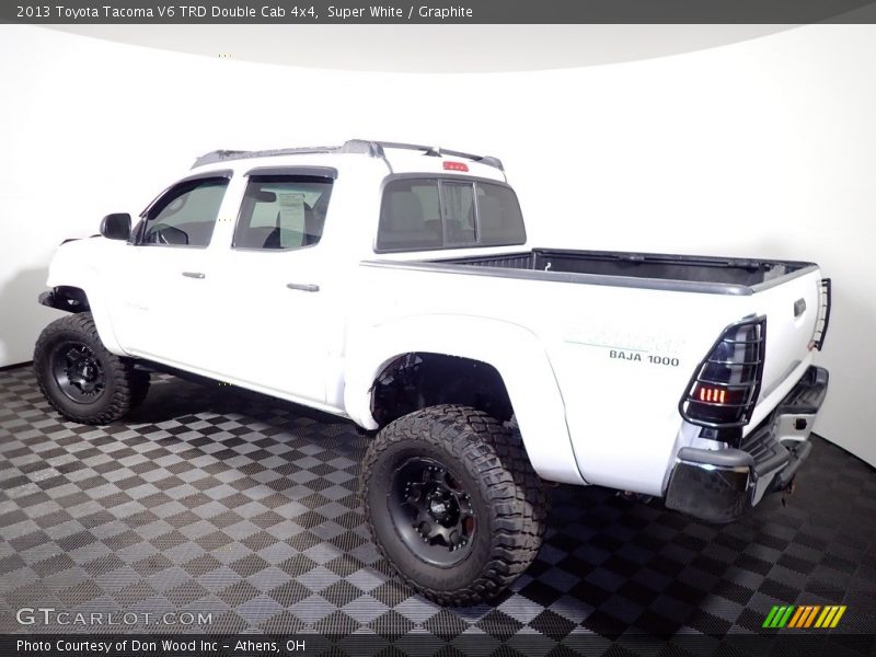 Super White / Graphite 2013 Toyota Tacoma V6 TRD Double Cab 4x4