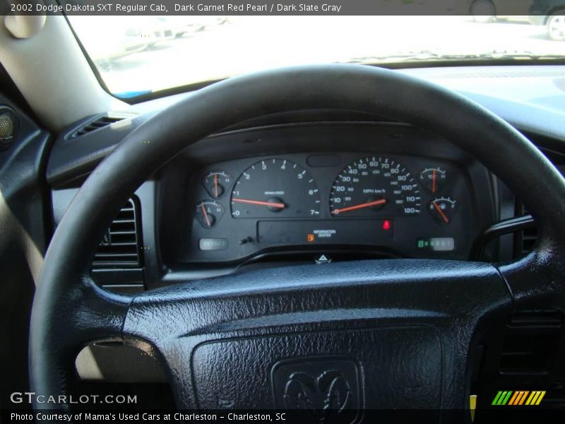 Dark Garnet Red Pearl / Dark Slate Gray 2002 Dodge Dakota SXT Regular Cab