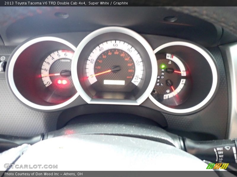 Super White / Graphite 2013 Toyota Tacoma V6 TRD Double Cab 4x4