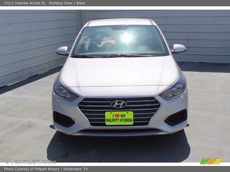 Olympus Silver / Black 2021 Hyundai Accent SE