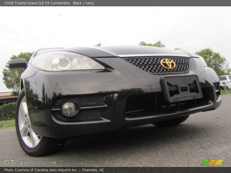 Black / Ivory 2008 Toyota Solara SLE V6 Convertible