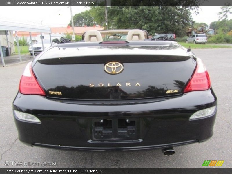 Black / Ivory 2008 Toyota Solara SLE V6 Convertible