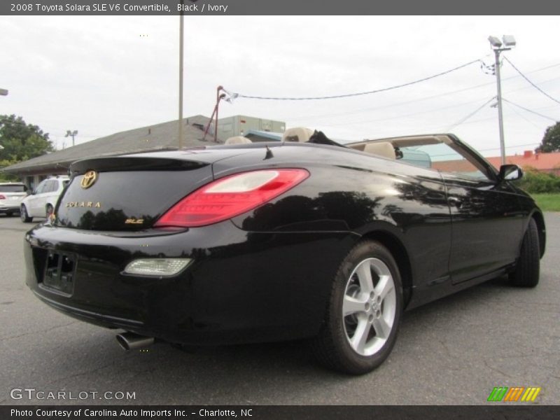 Black / Ivory 2008 Toyota Solara SLE V6 Convertible