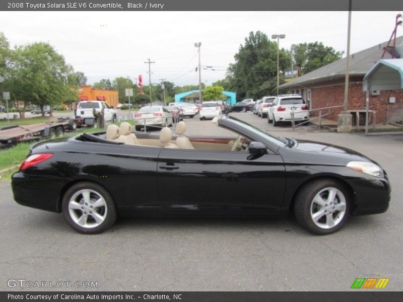 Black / Ivory 2008 Toyota Solara SLE V6 Convertible
