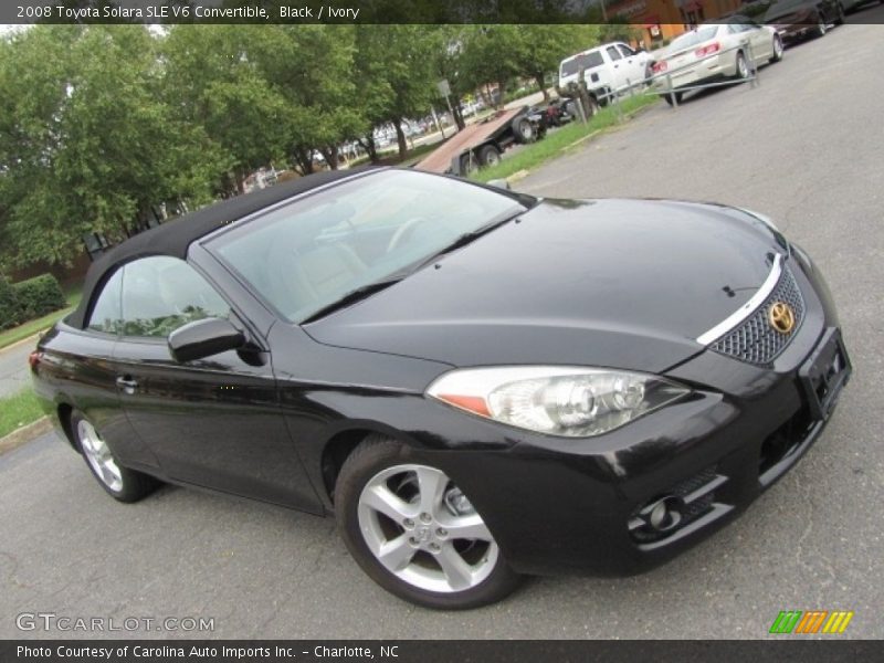 Black / Ivory 2008 Toyota Solara SLE V6 Convertible