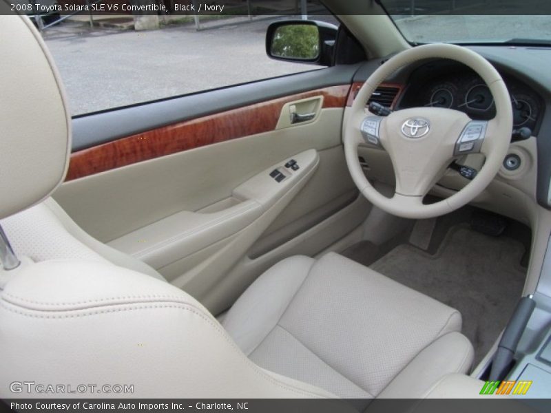 Black / Ivory 2008 Toyota Solara SLE V6 Convertible