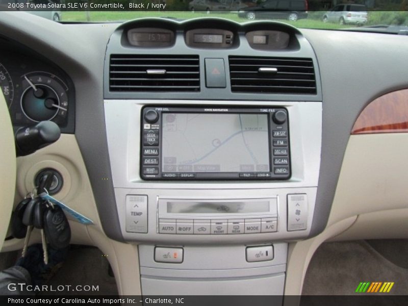 Black / Ivory 2008 Toyota Solara SLE V6 Convertible