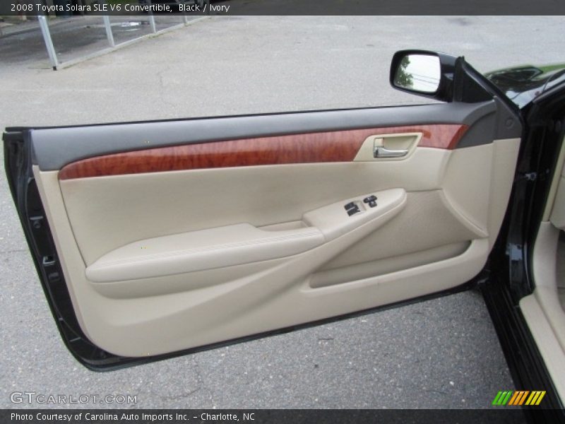 Black / Ivory 2008 Toyota Solara SLE V6 Convertible