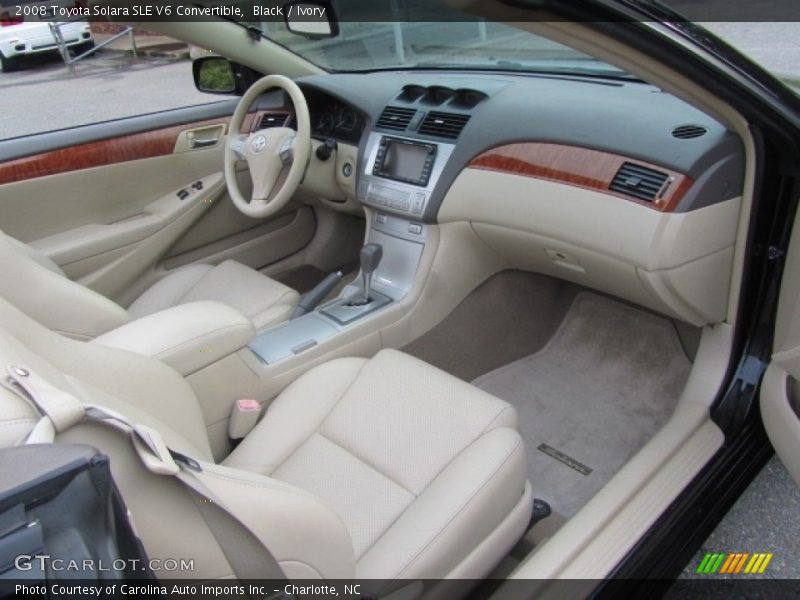 Black / Ivory 2008 Toyota Solara SLE V6 Convertible