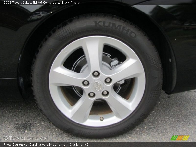 Black / Ivory 2008 Toyota Solara SLE V6 Convertible