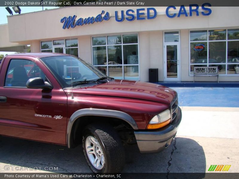 Dark Garnet Red Pearl / Dark Slate Gray 2002 Dodge Dakota SXT Regular Cab