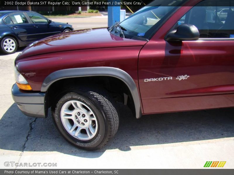 Dark Garnet Red Pearl / Dark Slate Gray 2002 Dodge Dakota SXT Regular Cab
