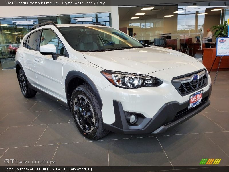 Crystal White Pearl / Gray 2021 Subaru Crosstrek Premium
