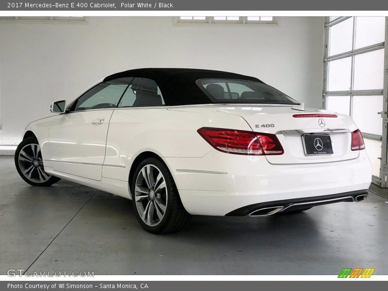 Polar White / Black 2017 Mercedes-Benz E 400 Cabriolet