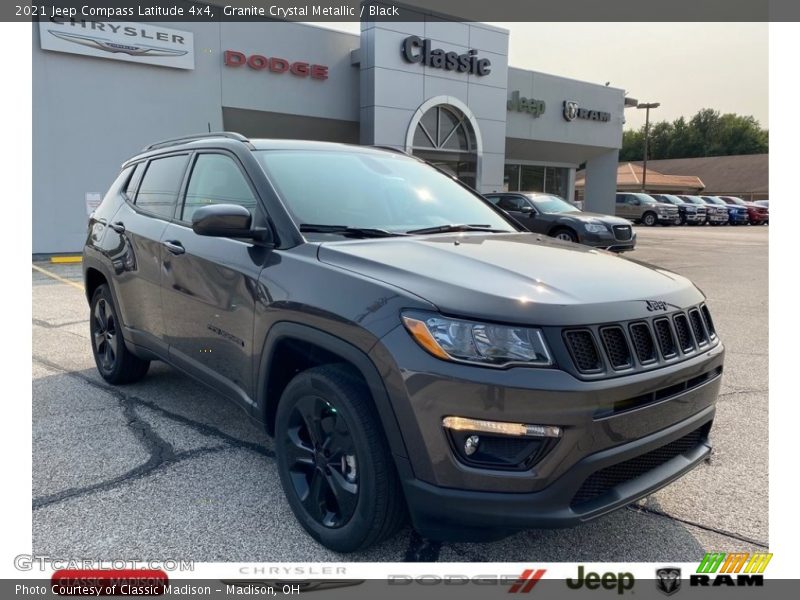 Granite Crystal Metallic / Black 2021 Jeep Compass Latitude 4x4
