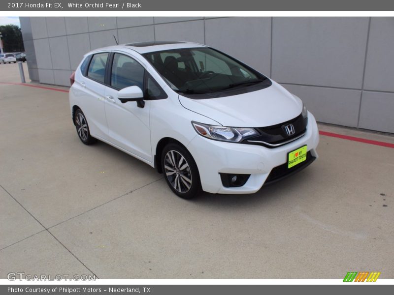 White Orchid Pearl / Black 2017 Honda Fit EX
