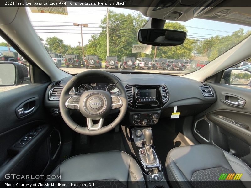 Front Seat of 2021 Compass Latitude 4x4