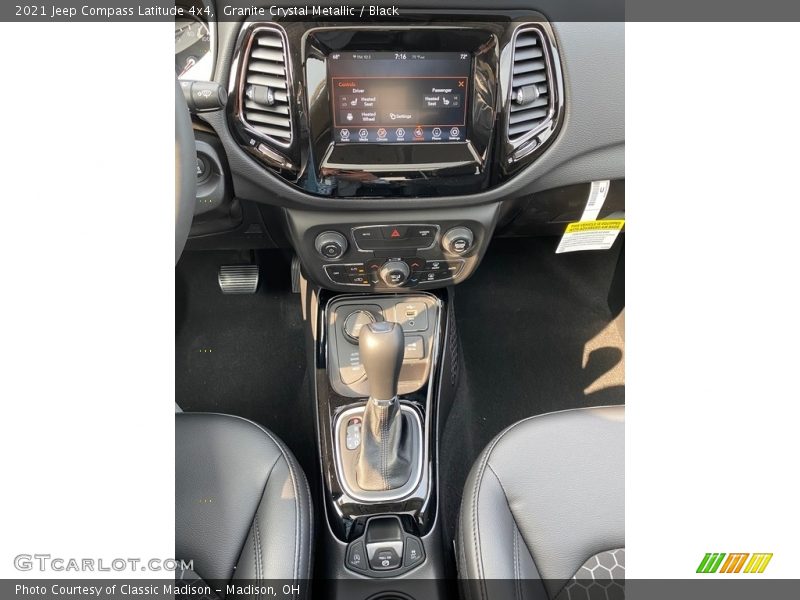 Controls of 2021 Compass Latitude 4x4