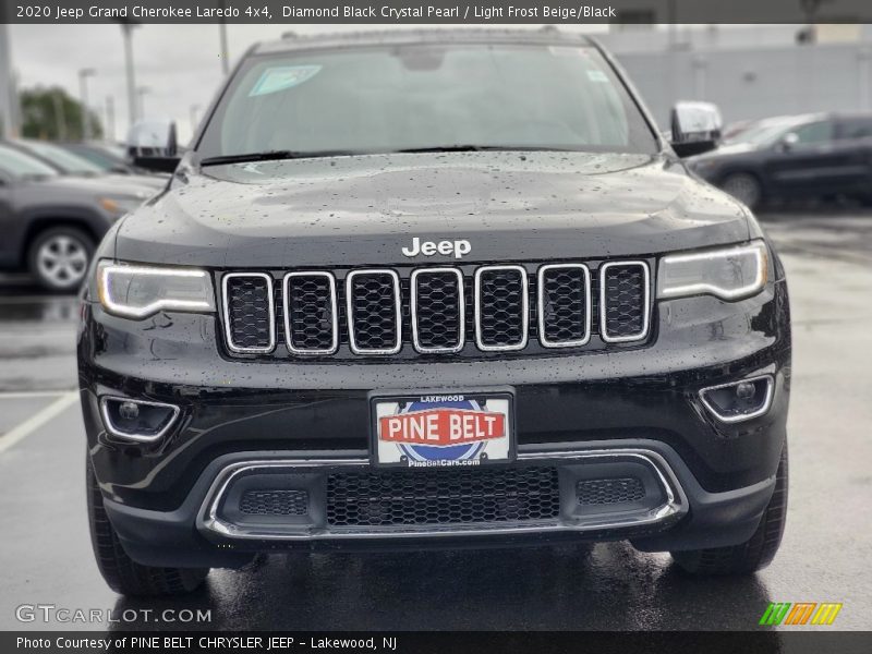 Diamond Black Crystal Pearl / Light Frost Beige/Black 2020 Jeep Grand Cherokee Laredo 4x4