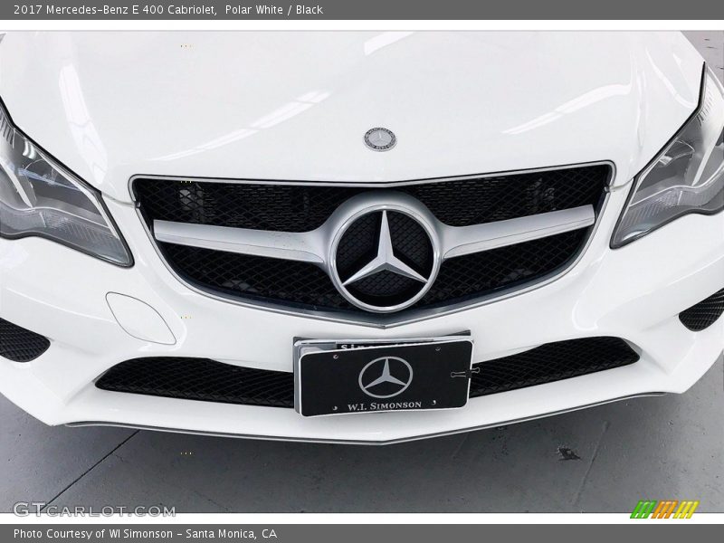 Polar White / Black 2017 Mercedes-Benz E 400 Cabriolet