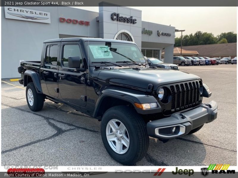 Black / Black 2021 Jeep Gladiator Sport 4x4