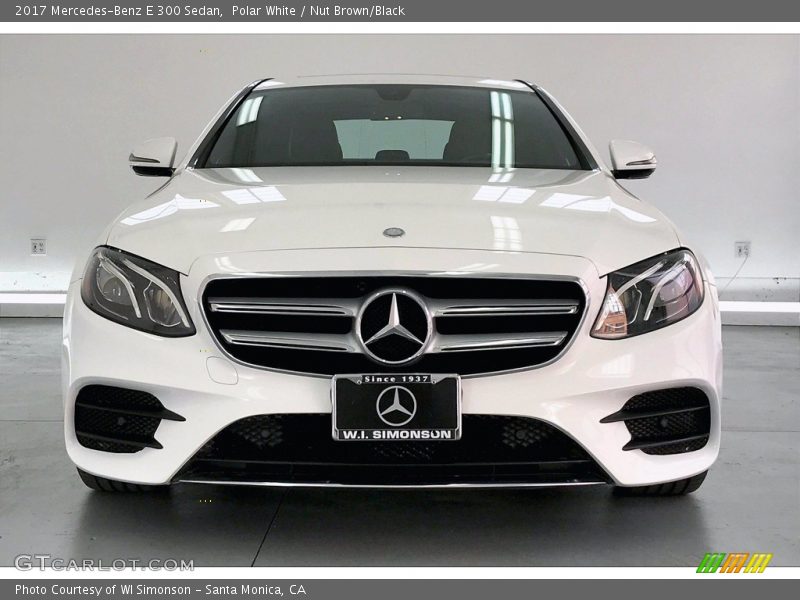 Polar White / Nut Brown/Black 2017 Mercedes-Benz E 300 Sedan