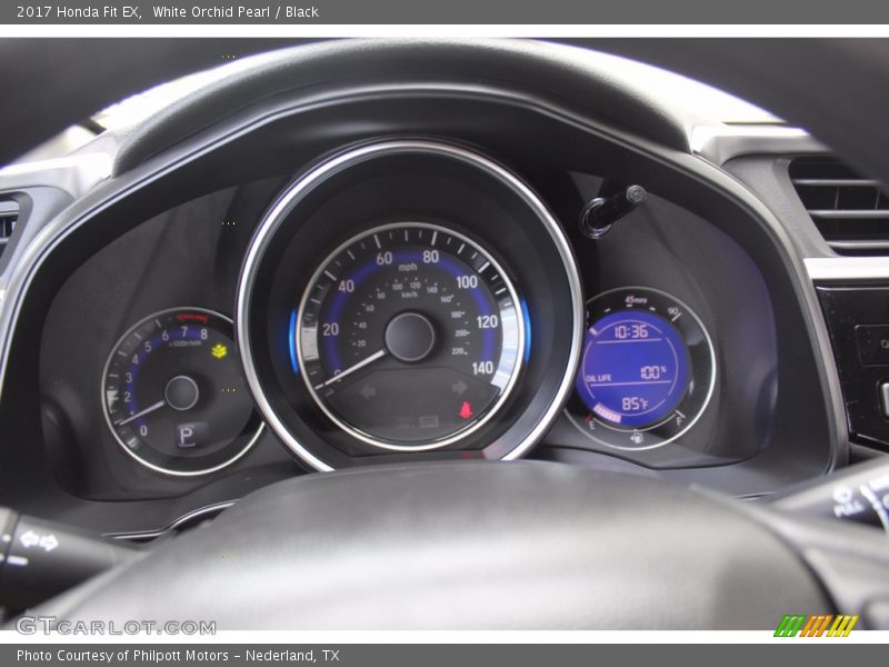 White Orchid Pearl / Black 2017 Honda Fit EX