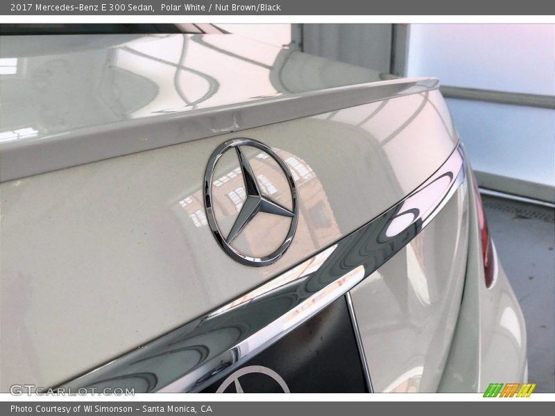Polar White / Nut Brown/Black 2017 Mercedes-Benz E 300 Sedan