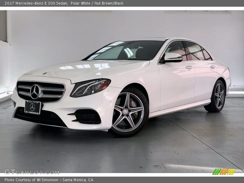 Polar White / Nut Brown/Black 2017 Mercedes-Benz E 300 Sedan