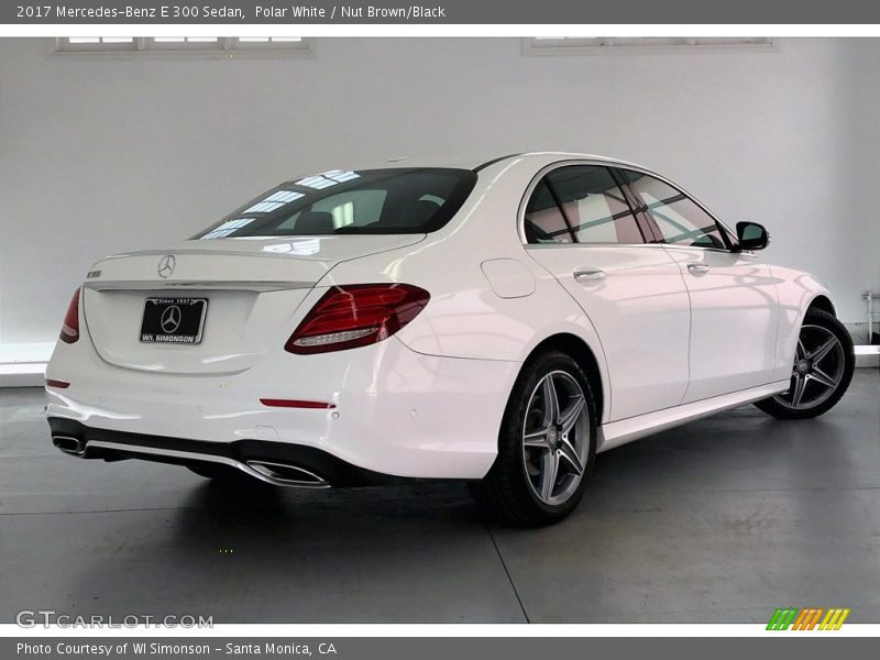 Polar White / Nut Brown/Black 2017 Mercedes-Benz E 300 Sedan