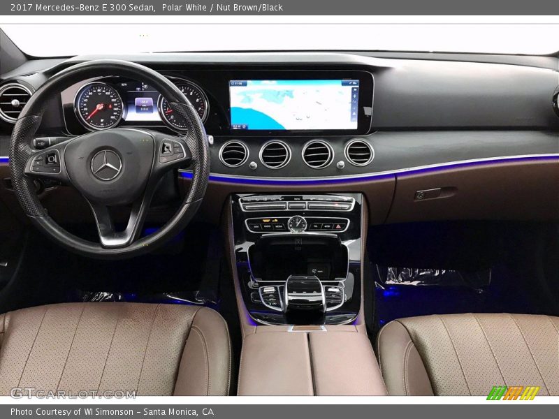 Polar White / Nut Brown/Black 2017 Mercedes-Benz E 300 Sedan