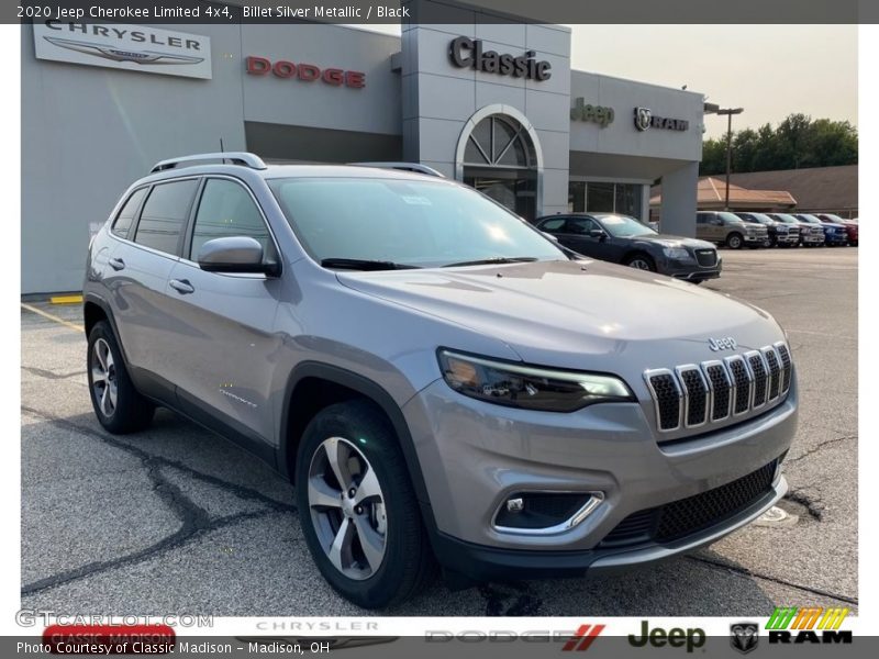 Billet Silver Metallic / Black 2020 Jeep Cherokee Limited 4x4