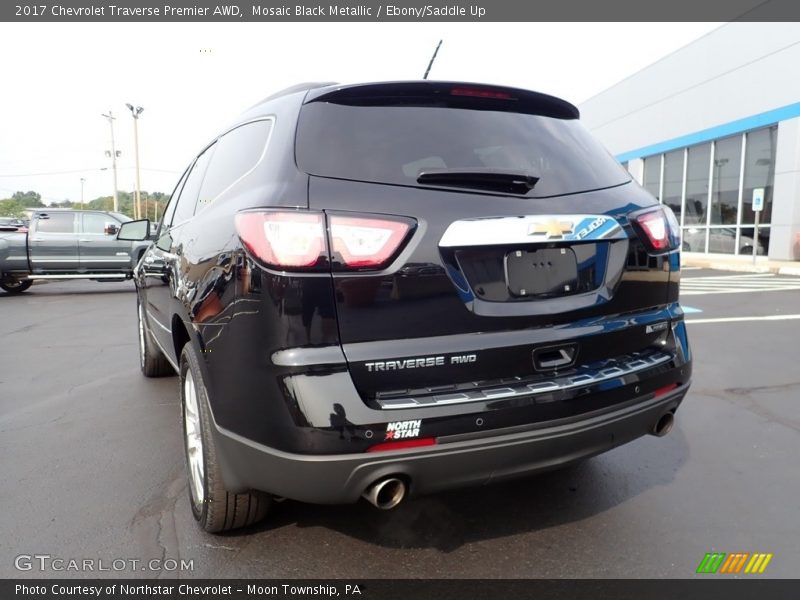 Mosaic Black Metallic / Ebony/Saddle Up 2017 Chevrolet Traverse Premier AWD