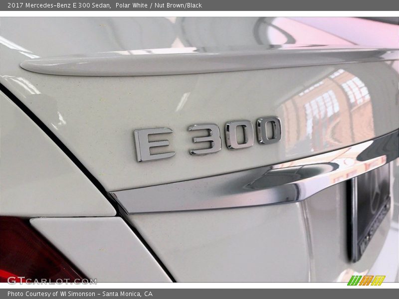 Polar White / Nut Brown/Black 2017 Mercedes-Benz E 300 Sedan