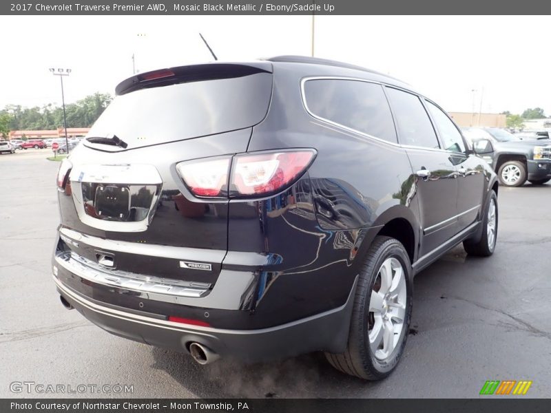 Mosaic Black Metallic / Ebony/Saddle Up 2017 Chevrolet Traverse Premier AWD